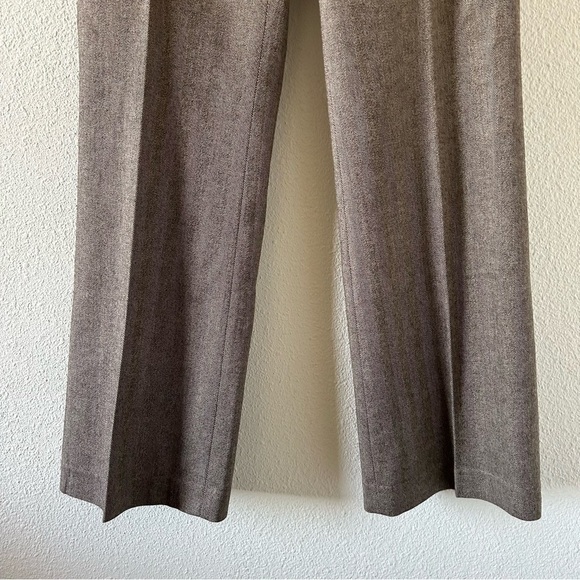 Banana Republic Wool Blend Martin Dress Pants Sz 4 Stretch Brown Preppy Academia - Picture 2 of 11